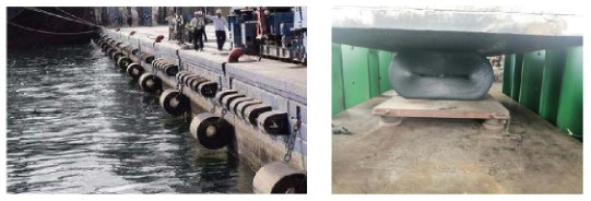 Cylindrical Rubber Fender for Tugboats and Marine Terminals