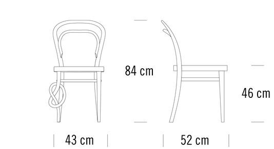 Круглая задняя мебель высоты стула 86cm дужки золы кафе Вены современная