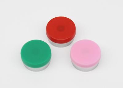 tampa plástica de alumínio descartável farmacêutica colorida plana de 13mm