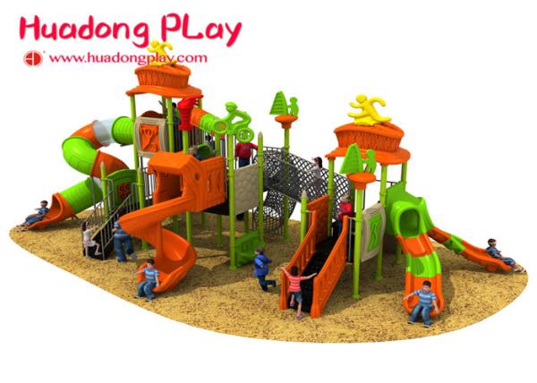 Large Entertainment Park Children Outdoor Playground Slides For 3-12 Years Old