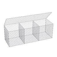 Recheio de pedra 4*1*1m Caixa de gabião revestida de PVC Galvanizado