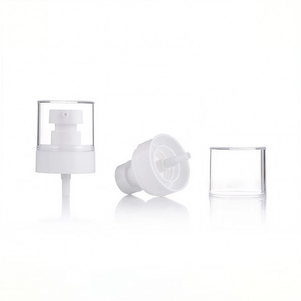 Wholesales 24/410 Cream Pump Lotion Pump Outer Diameter 37mm with AS Clear Cap