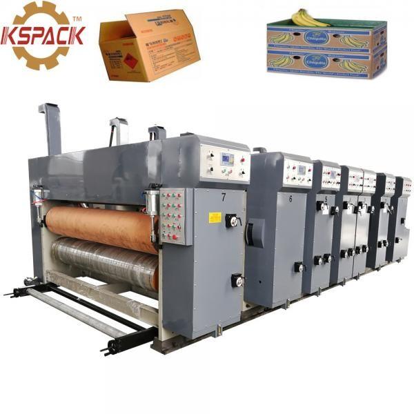 Printer Slotter Packaging Printing Machine 7.2mm Corrugated Cardboard Box Making Machine