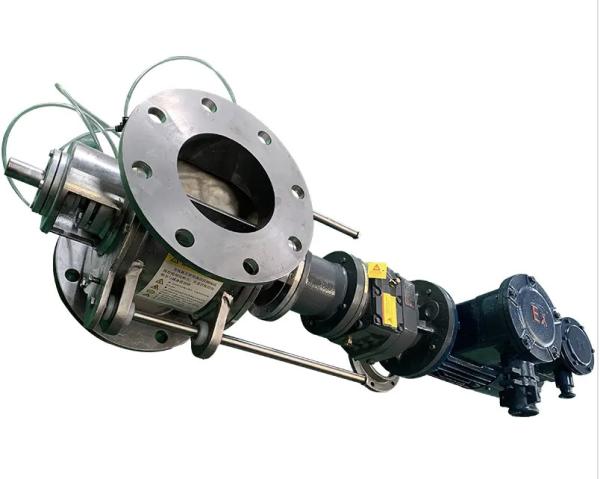 Chain Drive Hygienic Stainless Steel Rotary Airlock Valve 6 Inches For Dust Collector OEM