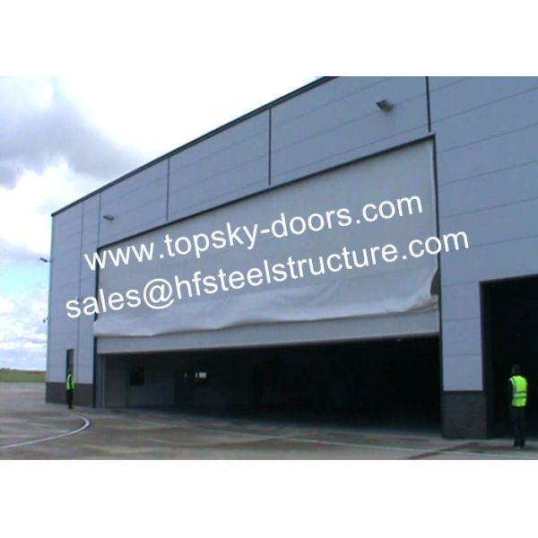 Контролируемые частотой вертикальные поднимаясь двери ткани промышленные для больших отверстий