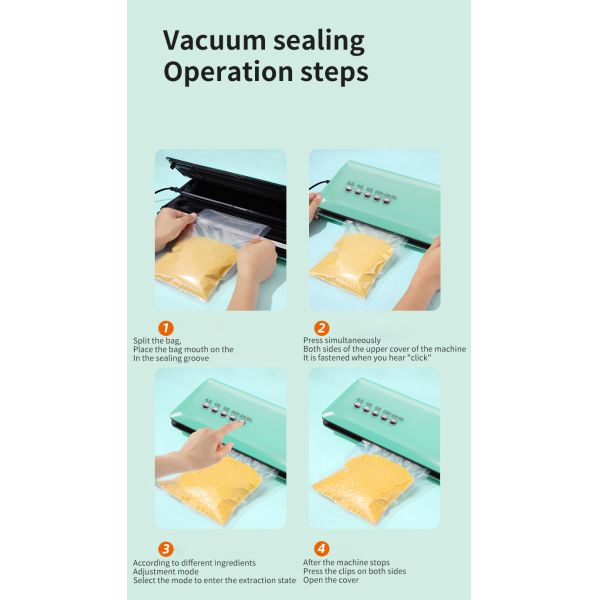 Пластиковый упаковочный материал ручная вакуумная камерная герметика для бытовых нужд