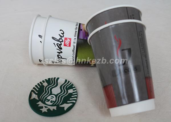 Hot Beverage Disposable Double Walled Paper Coffee Cups Custom Logo Printed