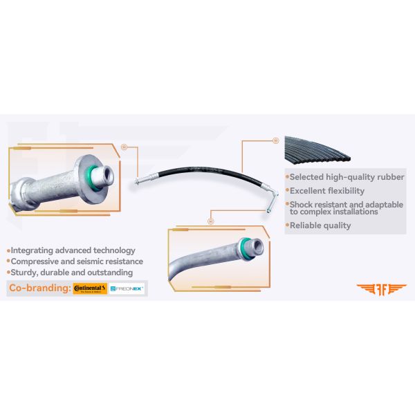 1H0820721 Car Volkswagen Golf III AC Suction Pipe Suitable For 91-98 1.8L