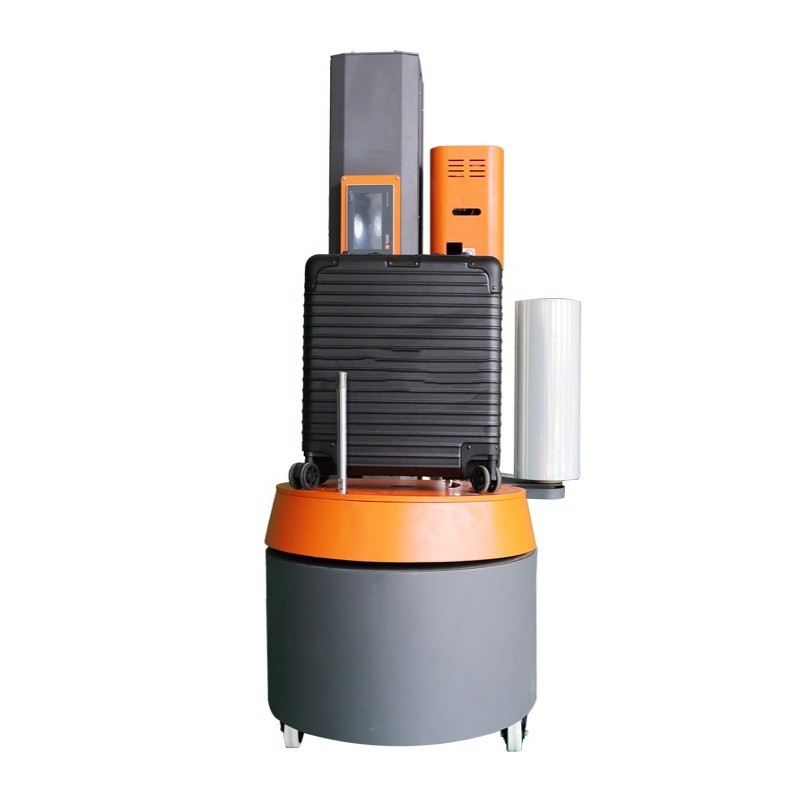 250% Pre Stretch Wrapping Machine , Intelligent Airport Luggage Wrapping Machine