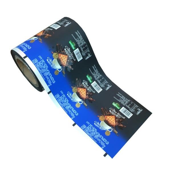 Flexible Printed Laminating Food Grade Cookie Coffee Packaging Plastic Roll Film