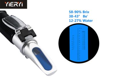 Correção de temperatura portátil 58-90% do Refractometer do mel de Digitas Brix