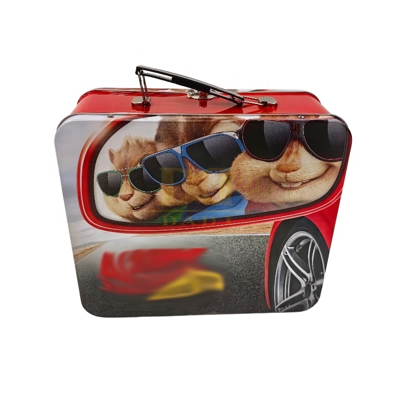 DADI  Factory Direct Sale Custom Design and Printing Metal Tin Lunch Box with Handle