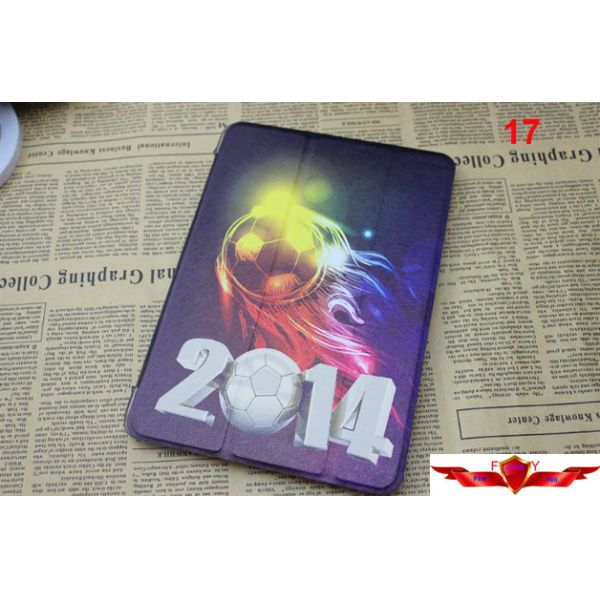 2014 Brazil World Cup Ipad Air Cartoon Cover Cases Multi Type Quality A++ Gift Box Include