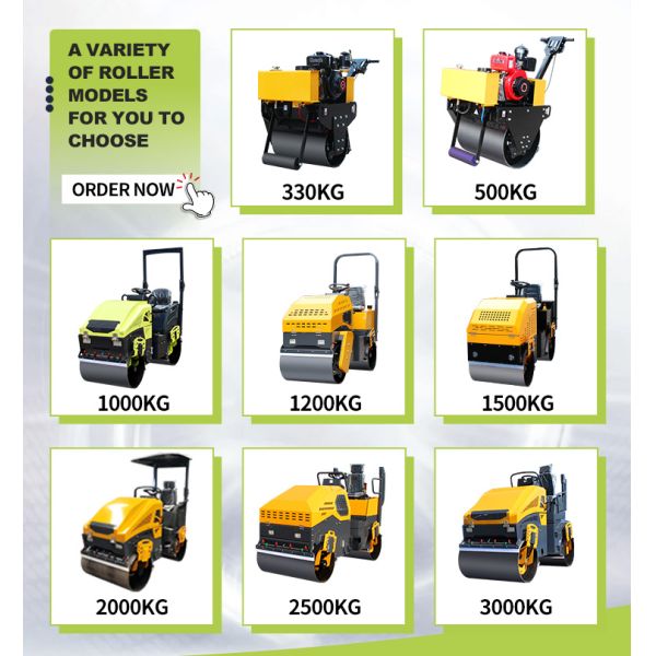 New Small Hand Roller Compactor Vibratory Road Roller Walk Behind Road Roller