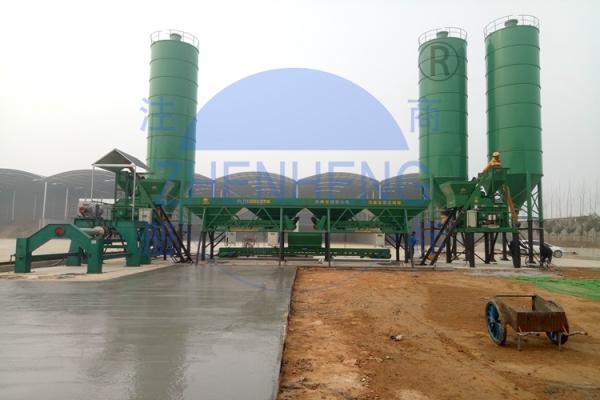 HZS75 Wet Mix Stationary Concrete Batching Plant / Concrete Mixing Plant