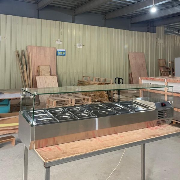 European Standard Refrigerated Salad Prep Table VRX 900 1200 1500 1800 2000mm Length