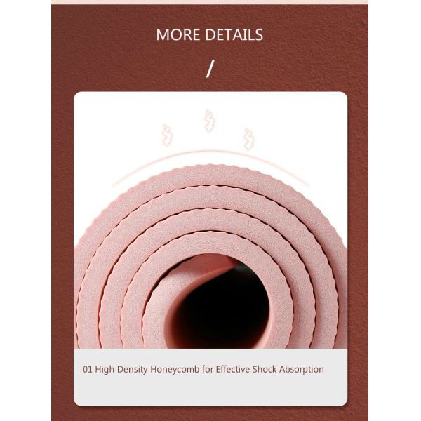 Beginner Gym Pilates Exercise 20mm Widened Lengthened Home Fitness Non Slip NBR Yoga Mat