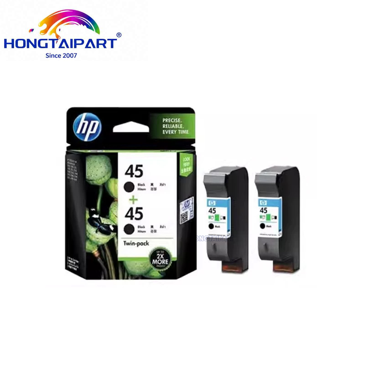 Chip‑validated Original HP45 51645A & HP78 6578D Ink Cartridge Bleed‑free Archival‑stable Compatible For HP 710c 815C 1180C 1280 CAD Plotter
