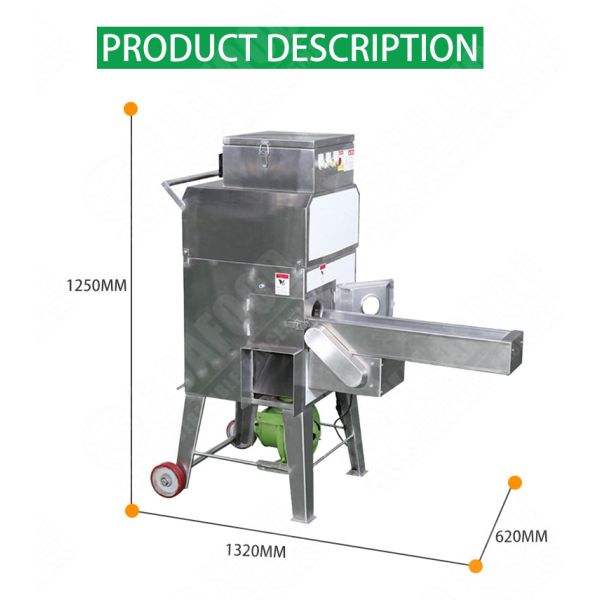 Electric Chain Fruit Vegetable Processing Equipment Sweet Rice Thresher