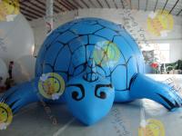 O costume azul da impressão de Digitas deu forma a balões com a forma da tartaruga feita pelo PVC de 0.18mm para os eventos SHA-16