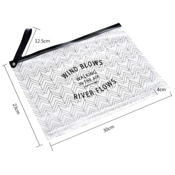 метал молния, слайдер металла, сумка документа сетки ПВК размера папки файла а4 с косметиками молнии поставки офисов путешествуют пакет