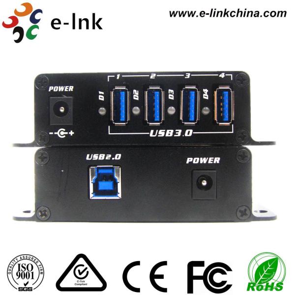 4 Port USB 2.0 Fiber Extender