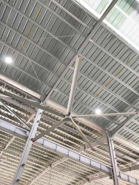 10/12/14/16/20/22/24 feet low noise HVLS industrial ceiling fan PMSM motor, factory farm gym warehouse logistics