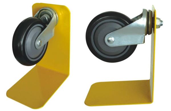 4 Inch Black PU Wheels , Shopping Trolley Castor Wheels With Ball Bearing