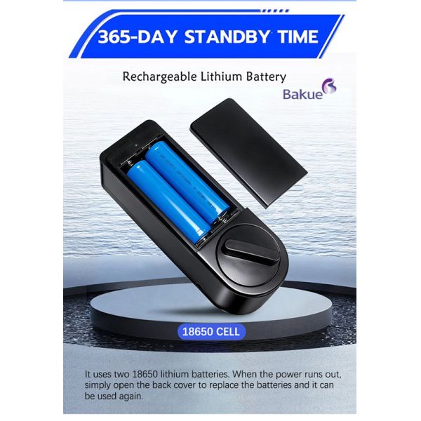 Rechargeable Lithium Batteries Bluetooth Door Lock Core  Keyless Entry System Mobile App Control