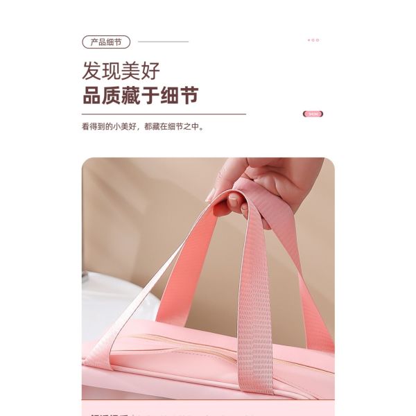 LARGE CAPACITY DRY AND WET SEPARATION MAKEUP BAG WOMEN'S PORTABLE COSMETICS STORAGE BAG 2024 NEW TOILETRY BAG TRAVEL BAG