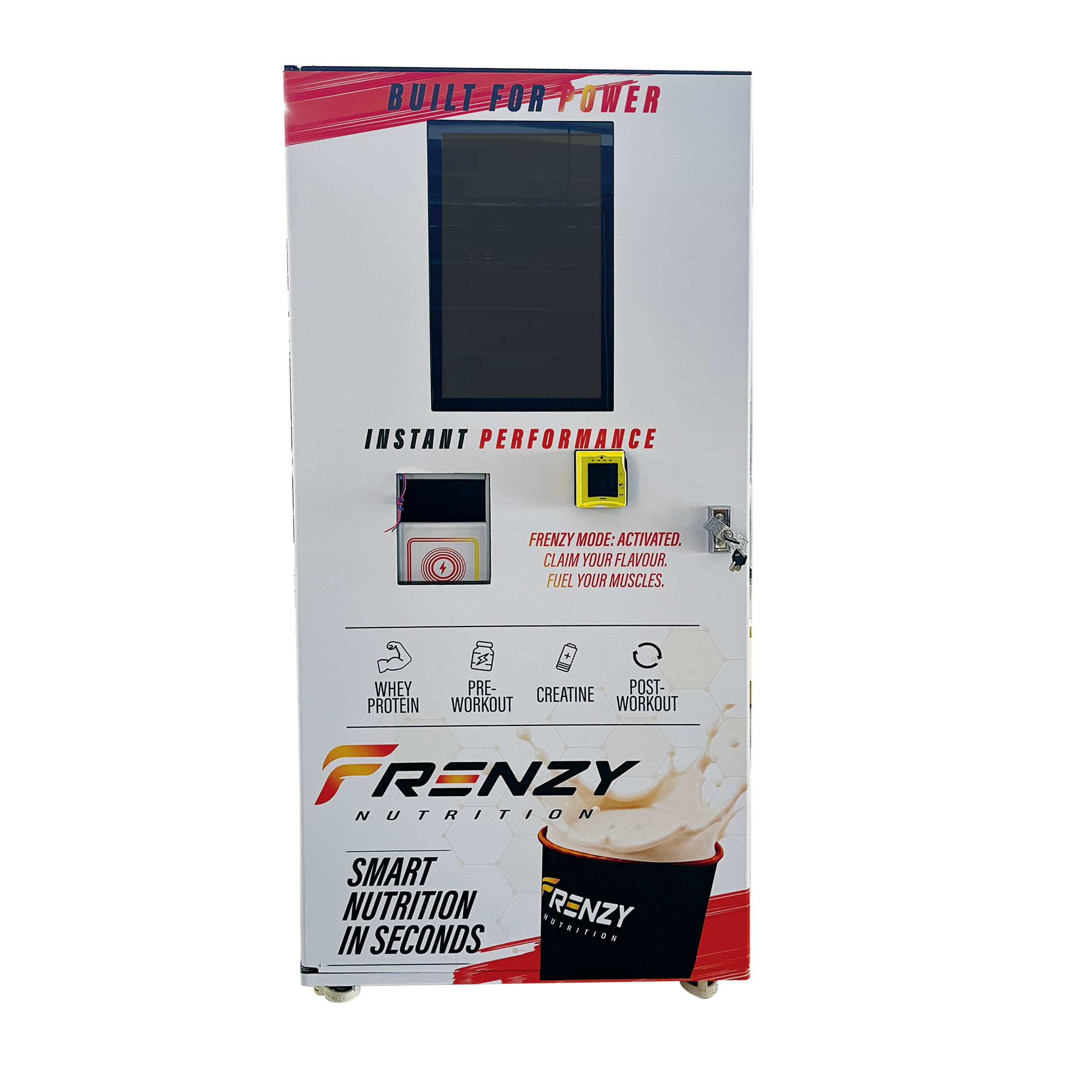 Automatic Protein Vending Machine with 6 Material Boxes Built-in Mixing System and Card Coin Cash Online Payment