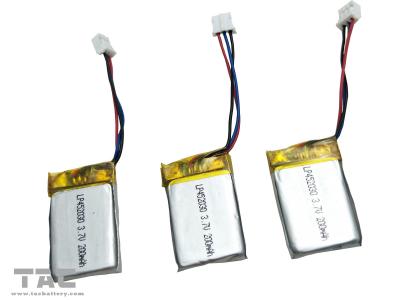 Baterias de íon de lítio do polímero de GSP055070 3.7V 1800mAh com PWB
