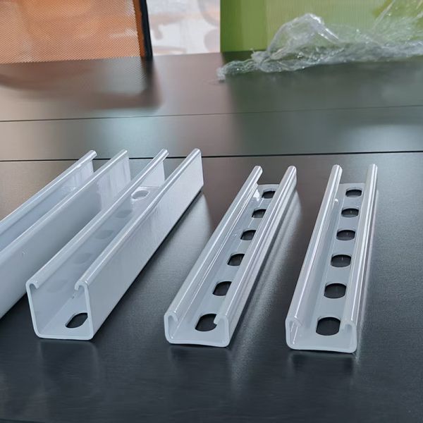 White Powder Coated Unistrut C Channel  For Clean Room Construction
