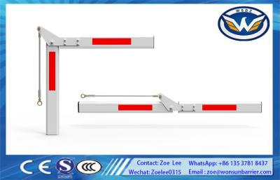 90° Folding Barrier Arm For Automatic Boom Barrier Gate With LED