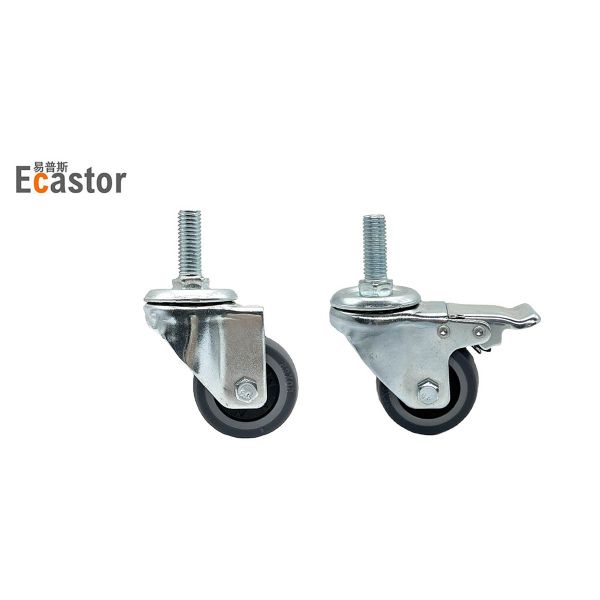 2 Inch Silent Elastomer TPR Soft Wheels 50mm Caster Wear Resistant