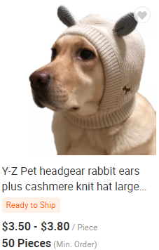 Y-Z Wholesale custom logo designer knitted adjustable winter warm funny dog skull hat