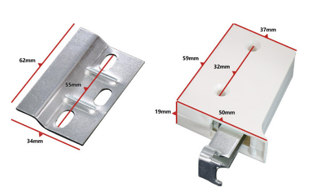 Adjustable Cabinet Hanger Wall Mount Hook for Kitchen Cupboards Steel PS Material