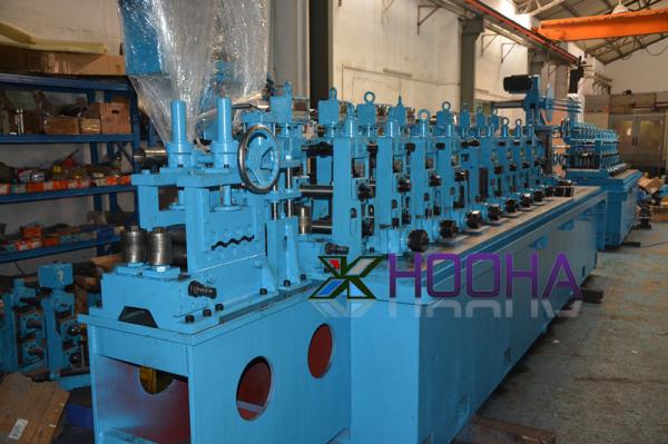Straight Seam Steel Welding Pipe Mill Production Line Speed 15-30m / Min