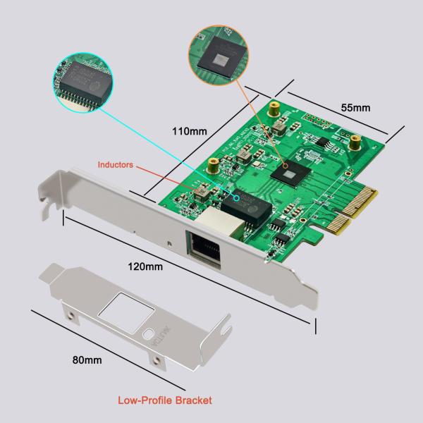 PCIe x4 Single-port RJ45 10G Ethernet Network Adapter