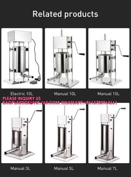 Electric Sausage Filling Machine Stuffer Vacuum Stuffers For Home Commercial Sausage Maker