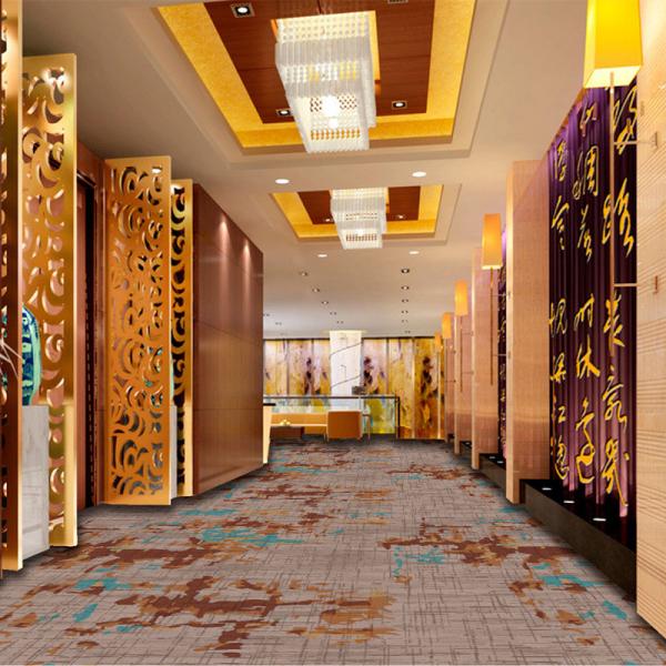 Polyester Printed Commercial Floor Mat Carpet Sound Insulation Fire Protection
