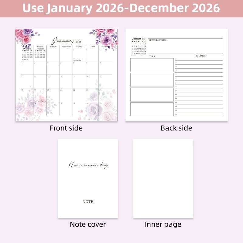 2026 High Quality Custom Printed Desk Calendar Wholesale Paper & Paperboard Printing Service