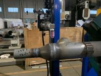 Machine de soudage à couture circulaire à haute fréquence avec un poids de soudage de 200 kg et une puissance nominale de 5,5 kW