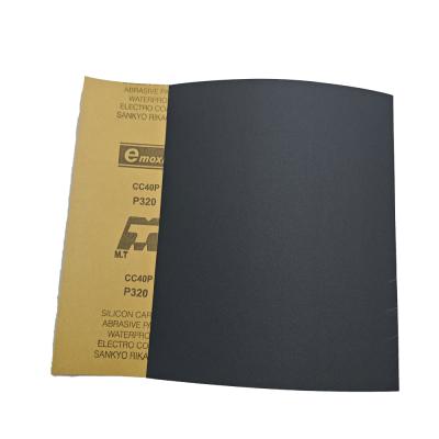 Wet Dry 230*280mm Black Silicon Carbide Sandpaper sheet for Hand Sanding