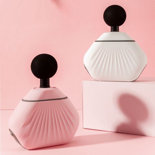 White And Pink Seashell Mini sport muscle massager Wireless Body Relaxation Massager