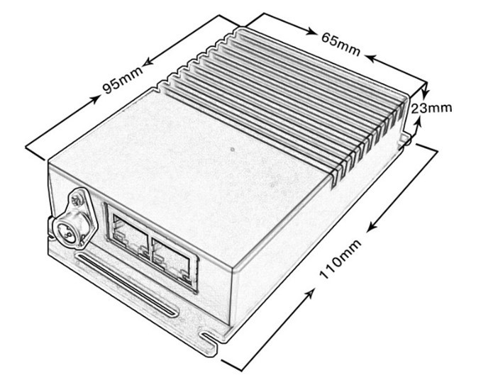MM27R Дальняя дальность 30Mbps Ethernet Data Link DTL для БПЛА или беспилотника