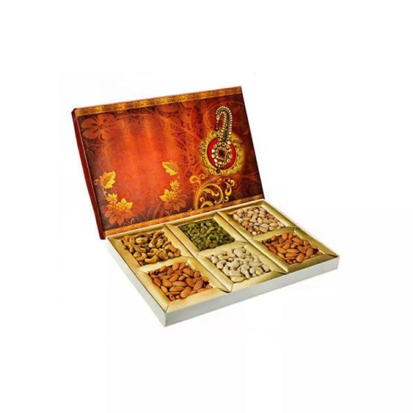 Printed Decorative Wedding Gift Packing Boxes Diwali Dry Fruit Packing Box Empty