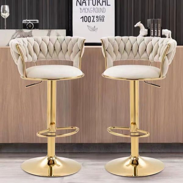 Adjustable High Bar Chair Modern European Make Up Luxury Minimalist Lounge Chaise Haute Pour Interior Decoration