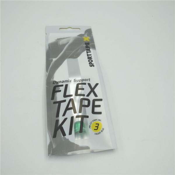 Hanging Bottom Open Plastic Pouches Packaging , Three Side Seal Pouch Custom Printed