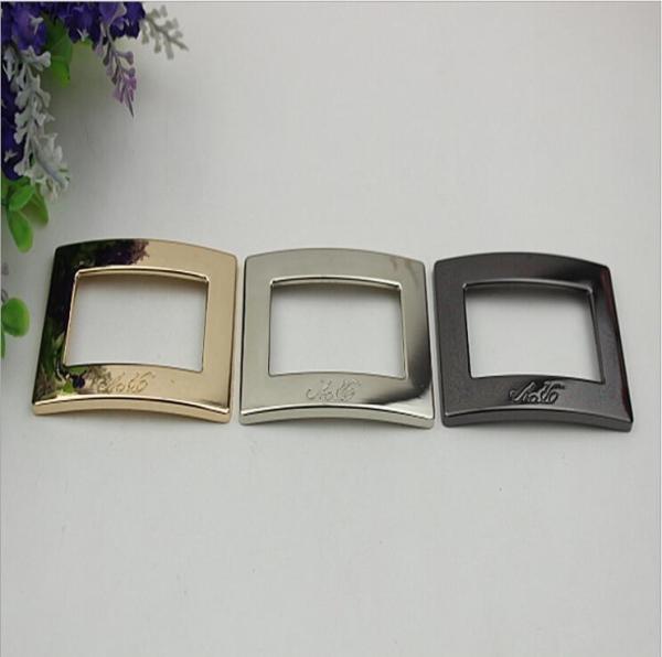 Customer's custom simple nickel gold metal square buckle for shoes accessories